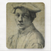 Michelangelo Portrait von Andrea Quaratesi Mousepad (Vorne)