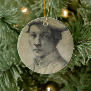 Michelangelo Porträt von Andrea Quaratesi   Keramik Ornament