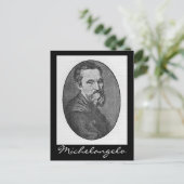 Michelangelo Postkarte (Stehend Vorderseite)