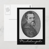 Michelangelo Postkarte (Vorne/Hinten)