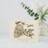 Michelangelo Postkarte (Stehend Vorderseite)