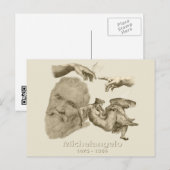 Michelangelo Postkarte (Vorne/Hinten)