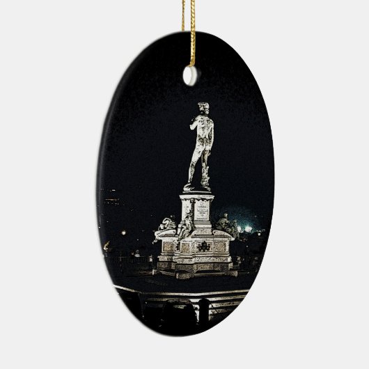 Michelangelo-Quadrat Keramik Ornament (Rechts)