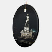 Michelangelo-Quadrat Keramik Ornament (Links)