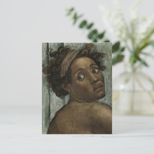 Michelangelo Renaissance Art Postkarte (Stehend Vorderseite)