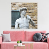 Michelangelo’s David Leinwanddruck (Insitu (Wohnzimmer))