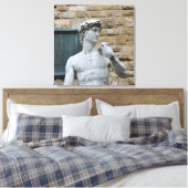 Michelangelo’s David Leinwanddruck (Insitu (Schlafzimmer))