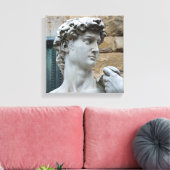 Michelangelo’s David Leinwanddruck (Insitu (Wohnzimmer))