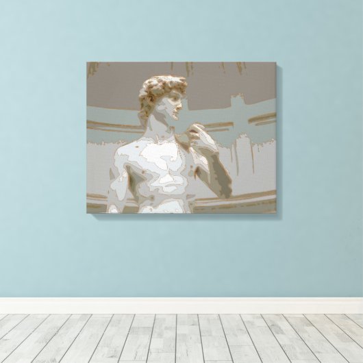 Michelangelo’s David Leinwanddruck (Insitu (Holzboden))