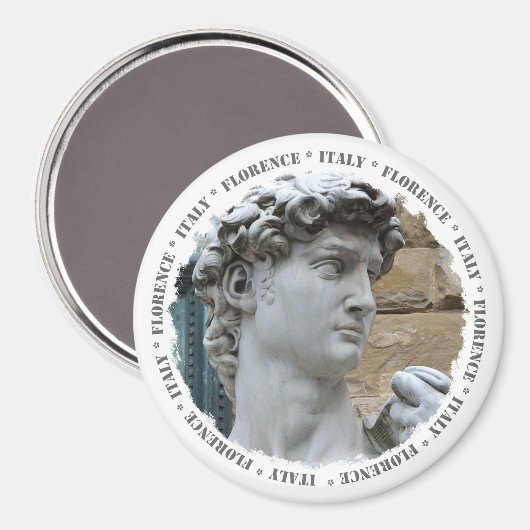 Michelangelo’s David Magnet (Vorderseite/Rückseite)