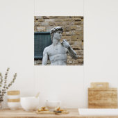 Michelangelo’s David Poster (Küche)