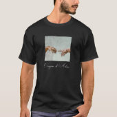 Michelangelo Schaffung von Adam Creazione di Adamo T-Shirt (Vorderseite)