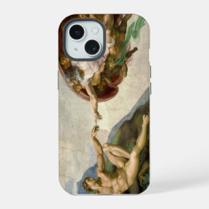 Michelangelo Schöpfung Adams Kunst iPhone 15 Hülle