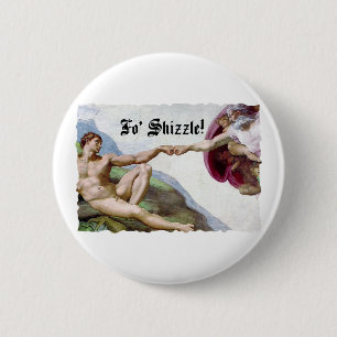 Michelangelo Schöpfung des Menschen Faustschlag fü Button