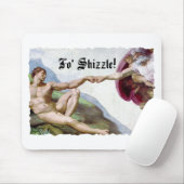 Michelangelo Schöpfung des Menschen Faustschlag fü Mousepad (Mit Mouse)