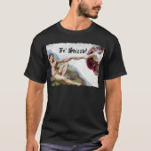 Michelangelo Schöpfung des Menschen Faustschlag fü T-Shirt (Vorderseite)