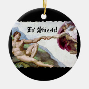 Michelangelo Schöpfung Des Menschen Fist Bump Fo S Keramik Ornament
