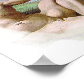 Michelangelo Schöpfung des Menschen - Gott Adam Fa Poster (Ecke)