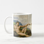 Michelangelo Schöpfung von Adam Art Kaffeetasse (Links)