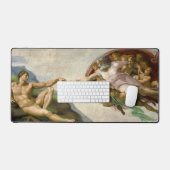 Michelangelo Schöpfung von Adam Art Schreibtischunterlage (Tastatur & Maus)