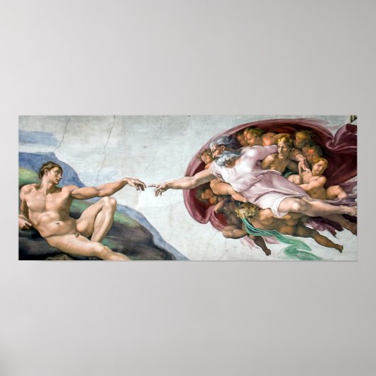 Michelangelo-Schöpfung von Adam Poster (Vorne)