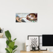 Michelangelo-Schöpfung von Adam Poster (Heimbüro)