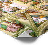 Michelangelo - Sistine Chapel Ceiling Poster (Ecke)