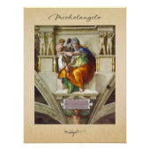 Michelangelo | Sistine Chapel | Glänzende Poster (Vorderseite)