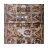 Michelangelo: Sistine Kapellen-Decke Fliese (Vorderseite)