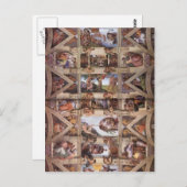 Michelangelo: Sixine Kapelldecke Postkarte (Vorne/Hinten)