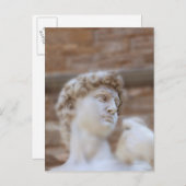 Michelangelo Statue DAVID Detail nahe Aussicht Postkarte (Vorne/Hinten)