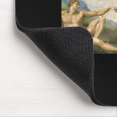 Michelangelo - The Creation Of Adam _ Famous Paint Mousepad (Ecke)