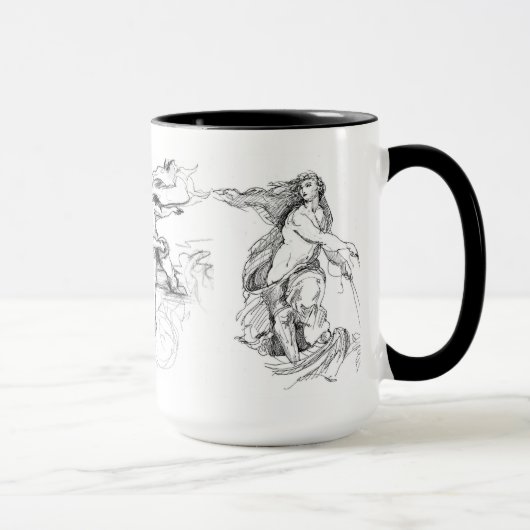 Michelangelo Titian und RAPHAEL (15oz) Tasse (Rechts)