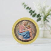 Michelangelo Tondo Pitti Ferienwohnung Feiertagskarte (Stehend Vorderseite)