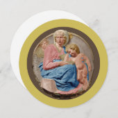 Michelangelo Tondo Pitti Ferienwohnung Feiertagskarte (Vorne/Hinten)