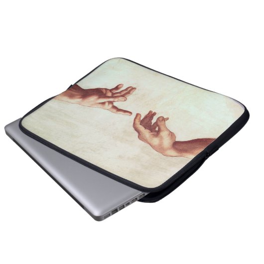 Michelangelo übergibt Laptop-Hülse Laptopschutzhülle (Vorne Knopf)