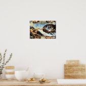 Michelangelo Unterberger - Schöpfung von Adam Poster (Küche)