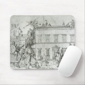 Michelangelo zu Pferd, einen Künstler besuchend Mousepad (Mit Mouse)