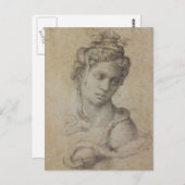 Michelangelos Cleopatra Postkarte (Vorne/Hinten)