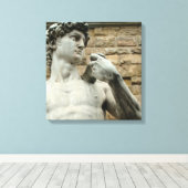 Michelangelos David 1 Canvas Print Leinwanddruck (Insitu (Holzboden))