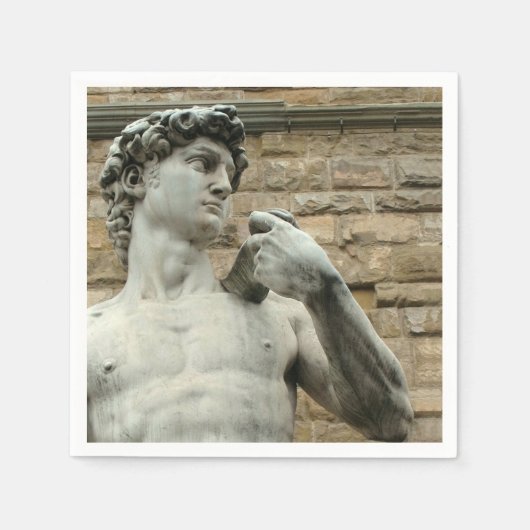 Michelangelos David 1 Serviette (Vorderseite)