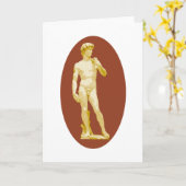 Michelangelos David Karte (Gelbe Blume)