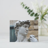 Michelangelos David Postkarte (Stehend Vorderseite)