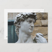 Michelangelos David Postkarte (Vorne/Hinten)