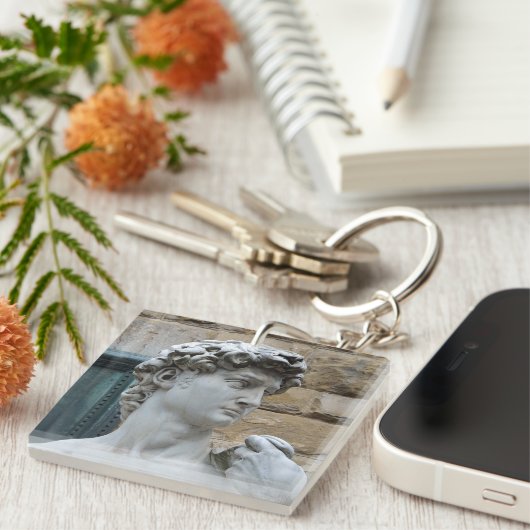 Michelangelos David Schlüsselanhänger (Vorderseite rechts)