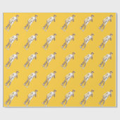 Michelangelos David-Skulptur besonders angefertigt Geschenkpapier (Flach)