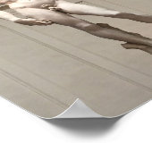 Michelangelos David-Statue Poster (Ecke)