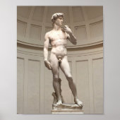 Michelangelos David-Statue Poster (Vorne)