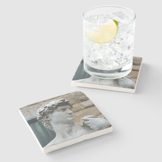 Michelangelos David Steinuntersetzer (Seitenansicht)