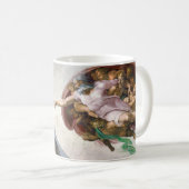 Michelangelos Die Schöpfung Adams Kaffeetasse (VorderseiteRechts)